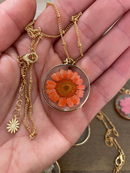 Wildflower Resin Necklaces