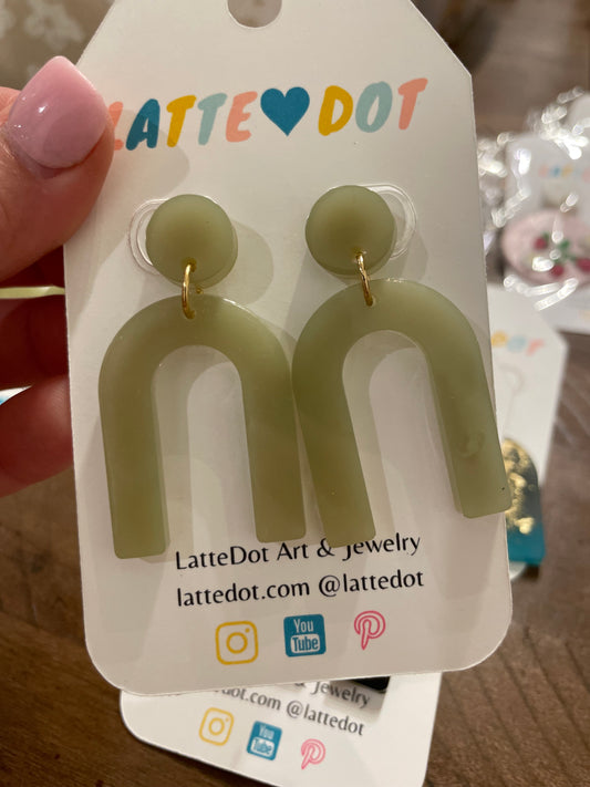 Plant Lover Resin Earrings