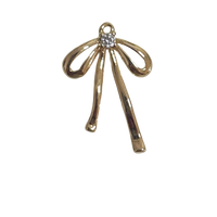 Gold Plated Bow Charm