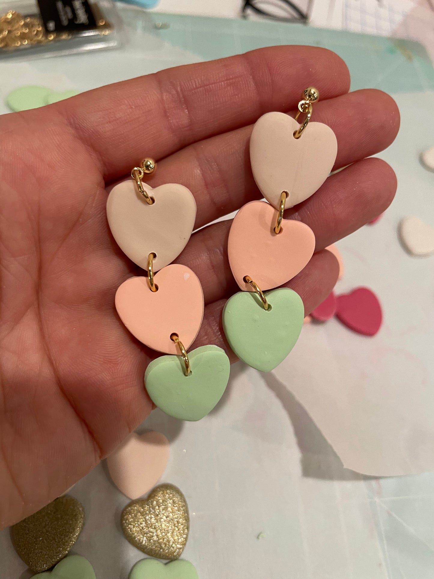 Candy Heart Earrings