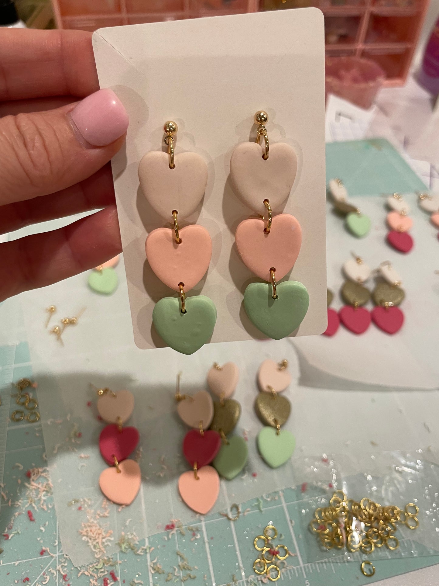 Candy Heart Earrings