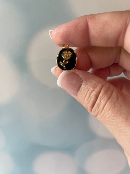 Black Rose Charm