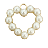 Pearl Heart Charm