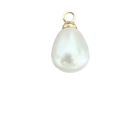 Round Long Faux Pearl Charm