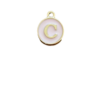 Pink Letter Charm - C