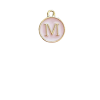 Pink Letter Charm - M