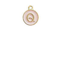 Pink Letter Charm - Q