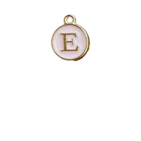 Pink Letter Charm - E