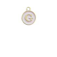 Pink Letter Charm - G
