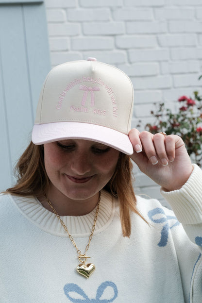 Psalm 46:5 Pink Bow Cap