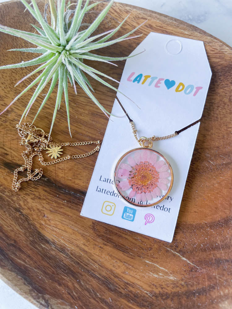 Wildflower Resin Necklaces