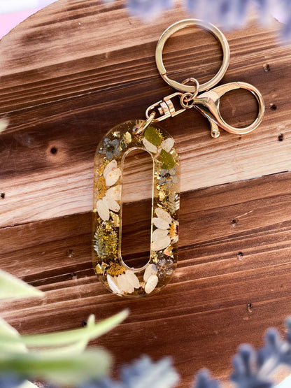 Wildflower Key Chain Letter