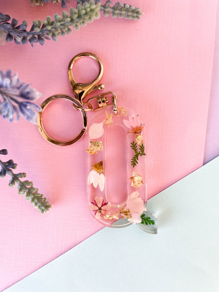 Wildflower Key Chain Letter