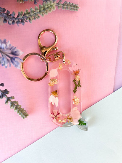 Wildflower Key Chain Letter