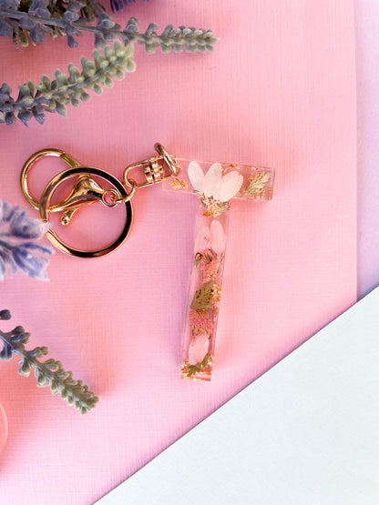 Wildflower Key Chain Letter