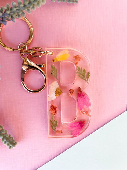 Wildflower Key Chain Letter