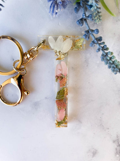 Wildflower Key Chain Letter