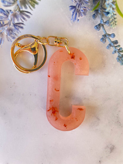 Wildflower Key Chain Letter