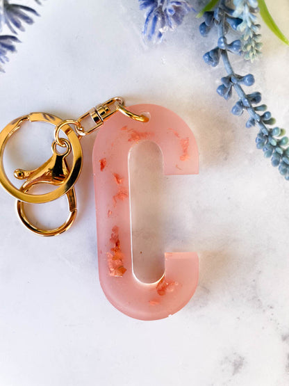 Wildflower Key Chain Letter