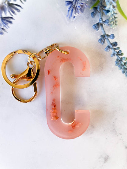 Wildflower Key Chain Letter