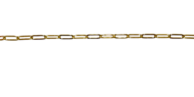 Bracelet - Gold Plated Paperclip Charm 5mm