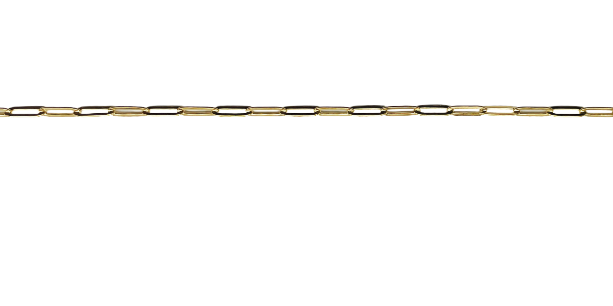 Charm Bar - Dainty Gold Paperclip Chain