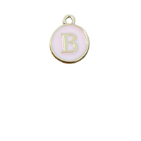 Pink Letter Charm - B