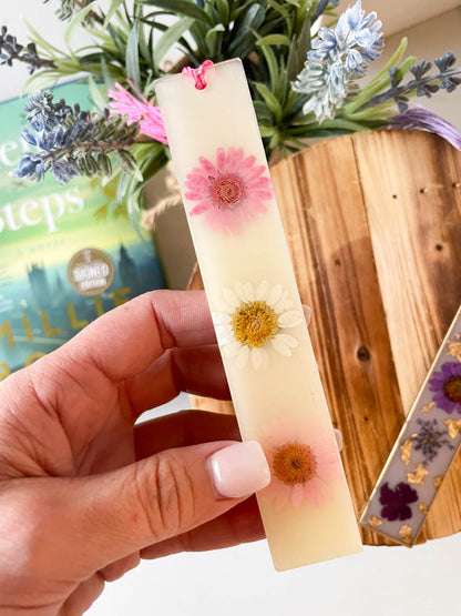 Wildflower Resin Bookmark