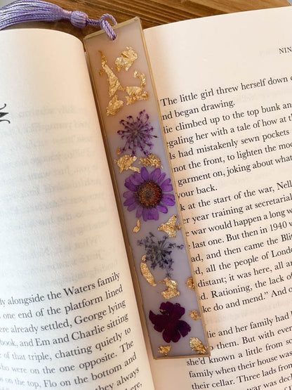 Wildflower Resin Bookmark