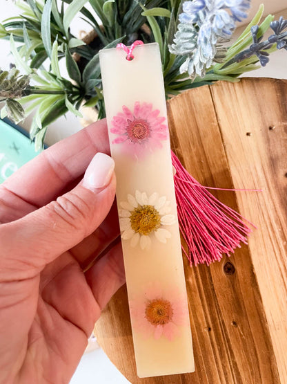 Wildflower Resin Bookmark