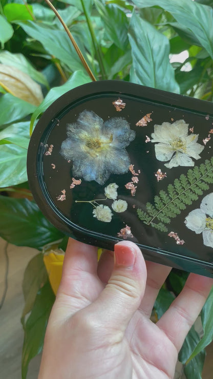 Wildflowers Resin Jewelry Tray