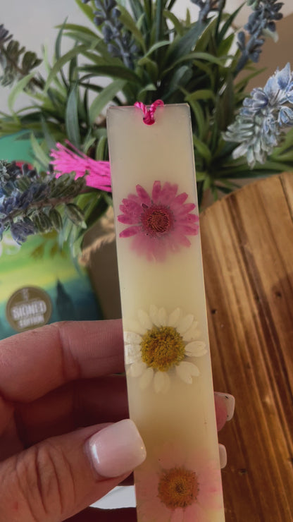 Wildflower Resin Bookmark